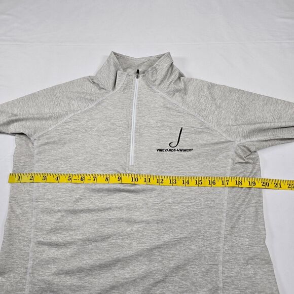 Straight Down Men's Golf Grey Quarter Zip Sweater Size L - Picture 11 of 12